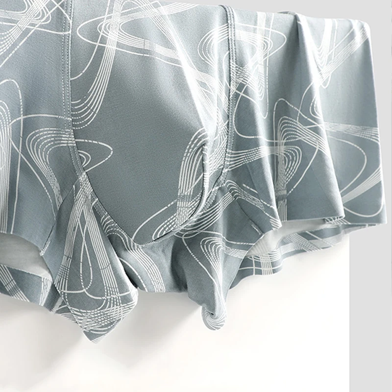 Трусы MiiOW мужские шелковистые из модала хлопковые антибактериальные дышащие с