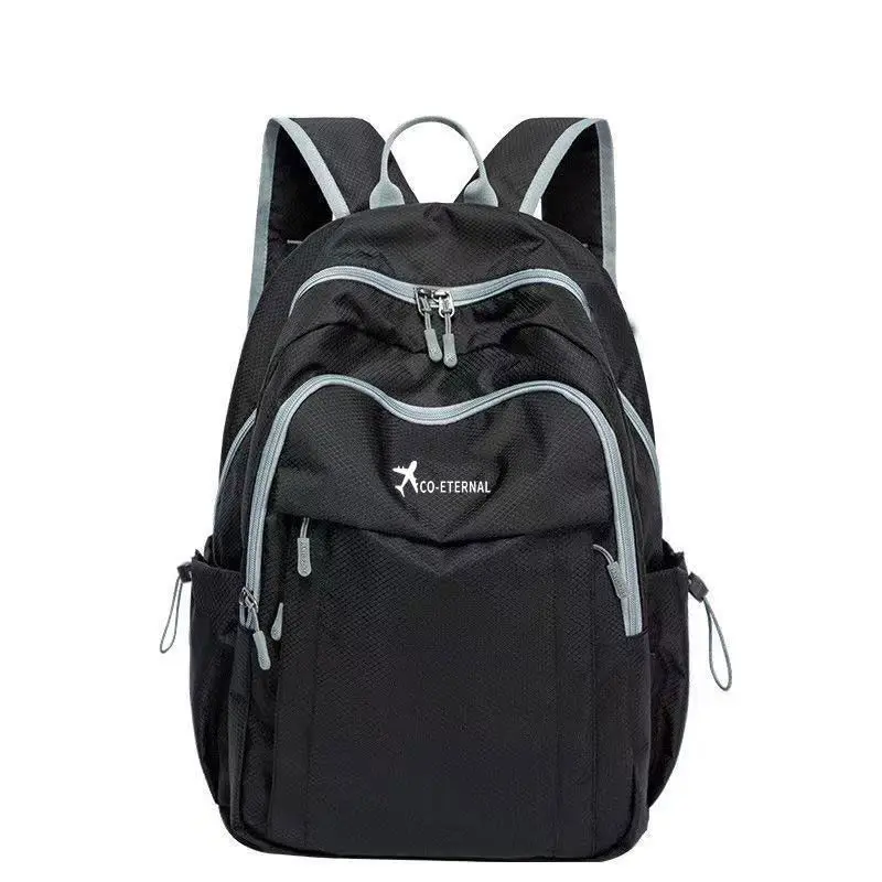 

Fashion Men Backpack Oxford Cloth Black Waterproof Computer Bag Men's and Women's Travel Leisure Backpacks Mochila Hombre E90