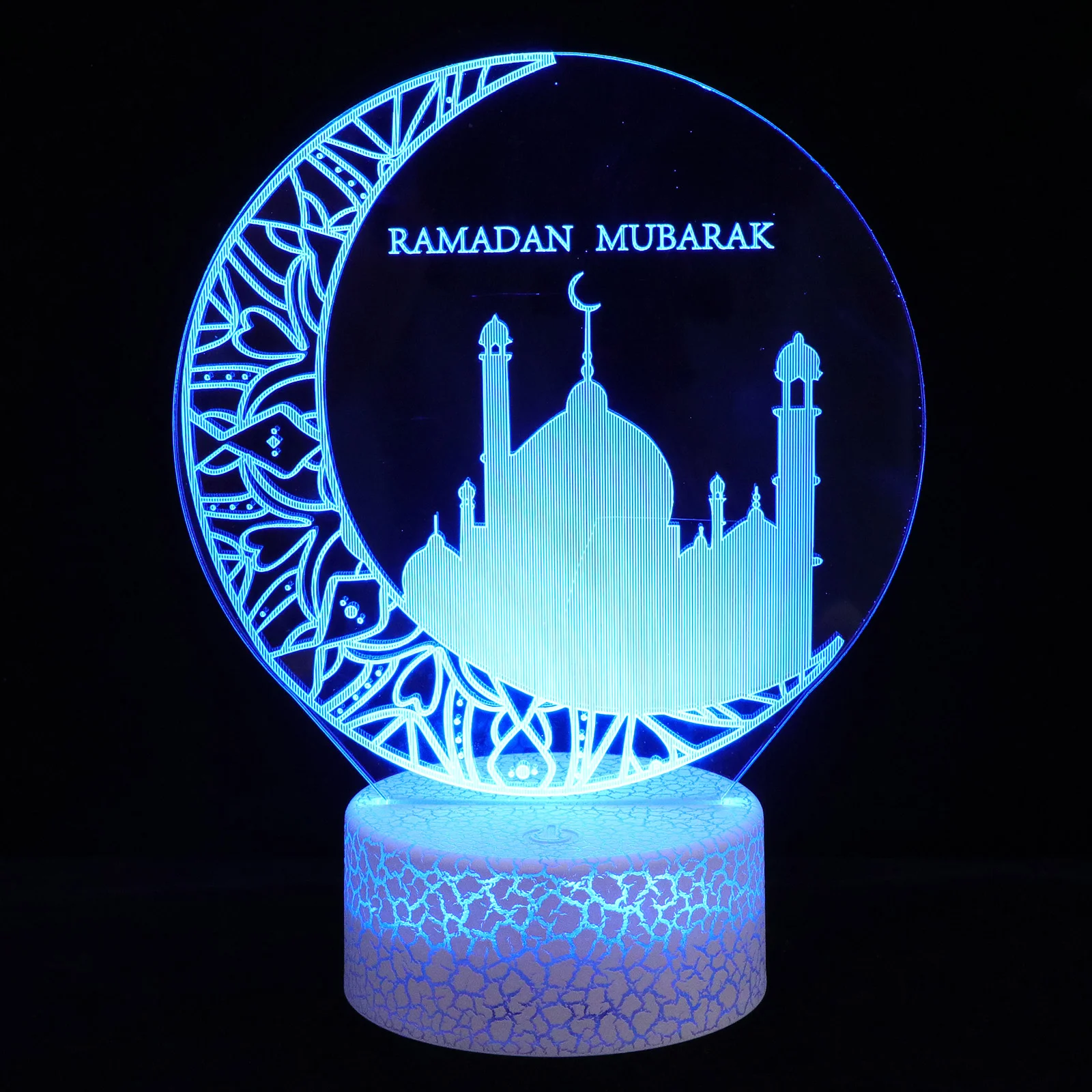 

1 Set of Eid Mubarak Beautiful LED Lamp Table Lamp Creative Desk Lamp Decor
