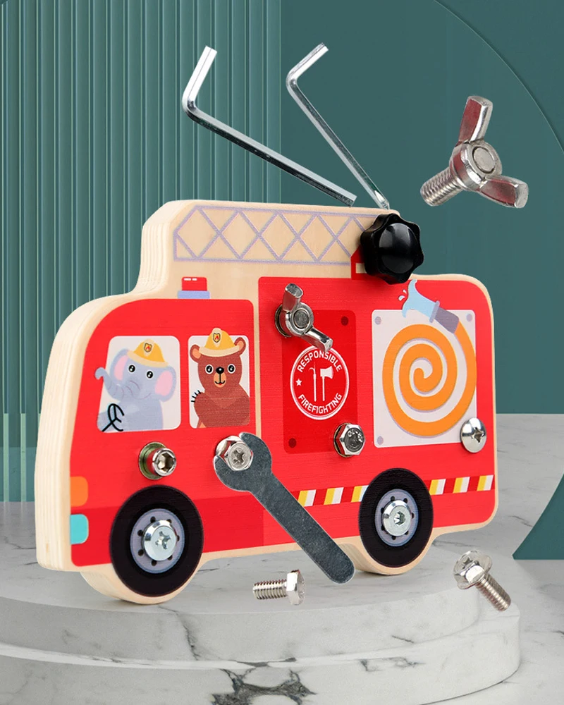 Игрушечная машинка Монтессори деревянная доска для отвертки базовые навыки