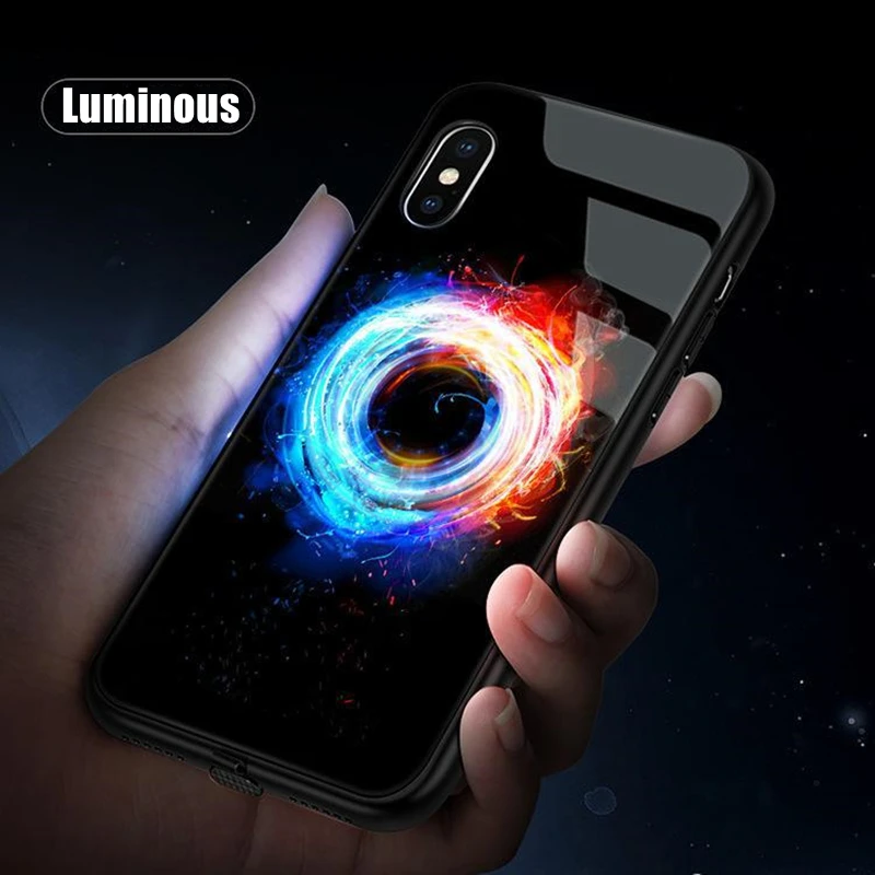 

Smart LED Light Glowing Luminous Phone Case for OPPO Reno 6 7 8 9 10 Find X5 OnePlus 6 6T 7 7T 8 8T 9 9R 10 Ace Nord N200 Pro