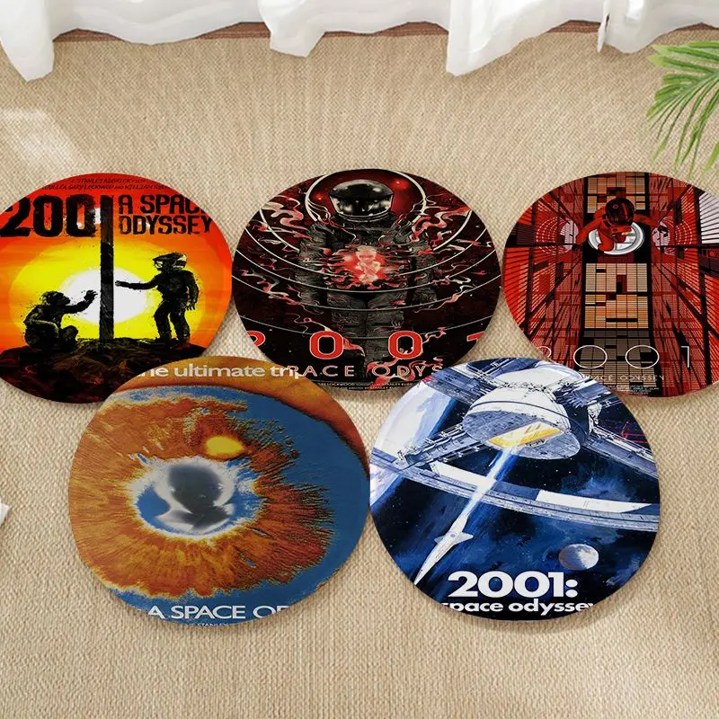 

2001 A Space Odyssey Round Fabric Cushion Non-slip Living Room Sofa Decor Students Stool Tatami Office Sofa Decor Tatami