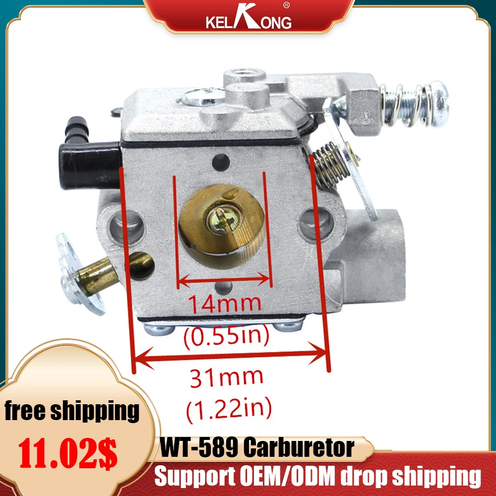 

KELKONG Carburetor for Walbro WT-589 for Echo CS300 301 305 340 341 345 346 Chainsaw Replace A021000231 A021000760