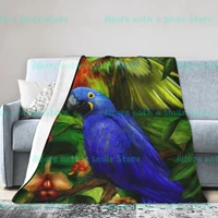 animal plant flower and bird art 3d printed fleece blanket sofa bed blanket super soft thermal blanket luxury blanket flannel