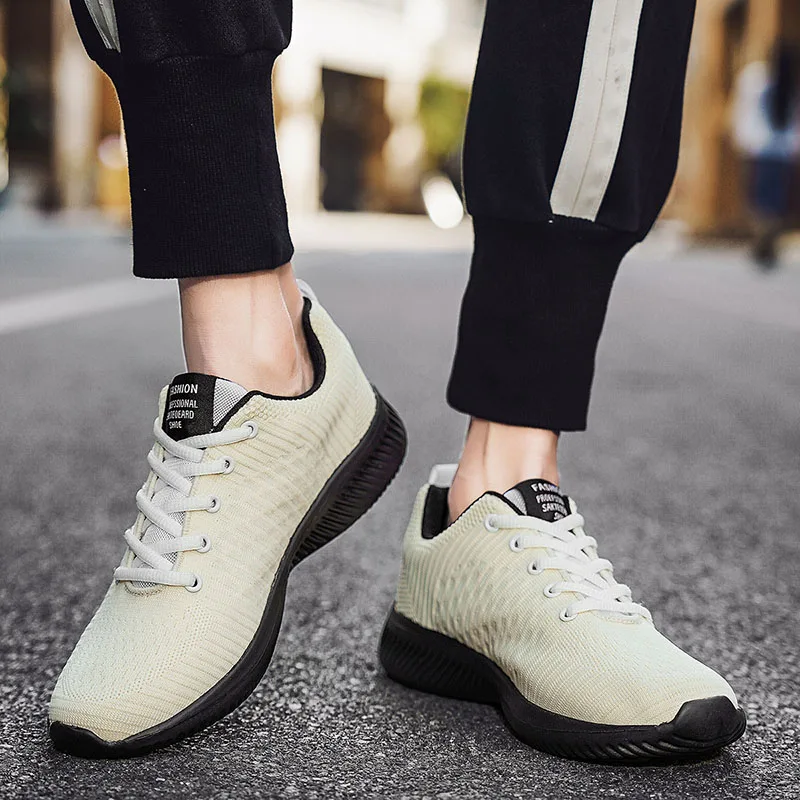 New Mens Lightweight Running Shoes Indoor Outdoor Sport Sneakers Athletic White Shoes Work Out