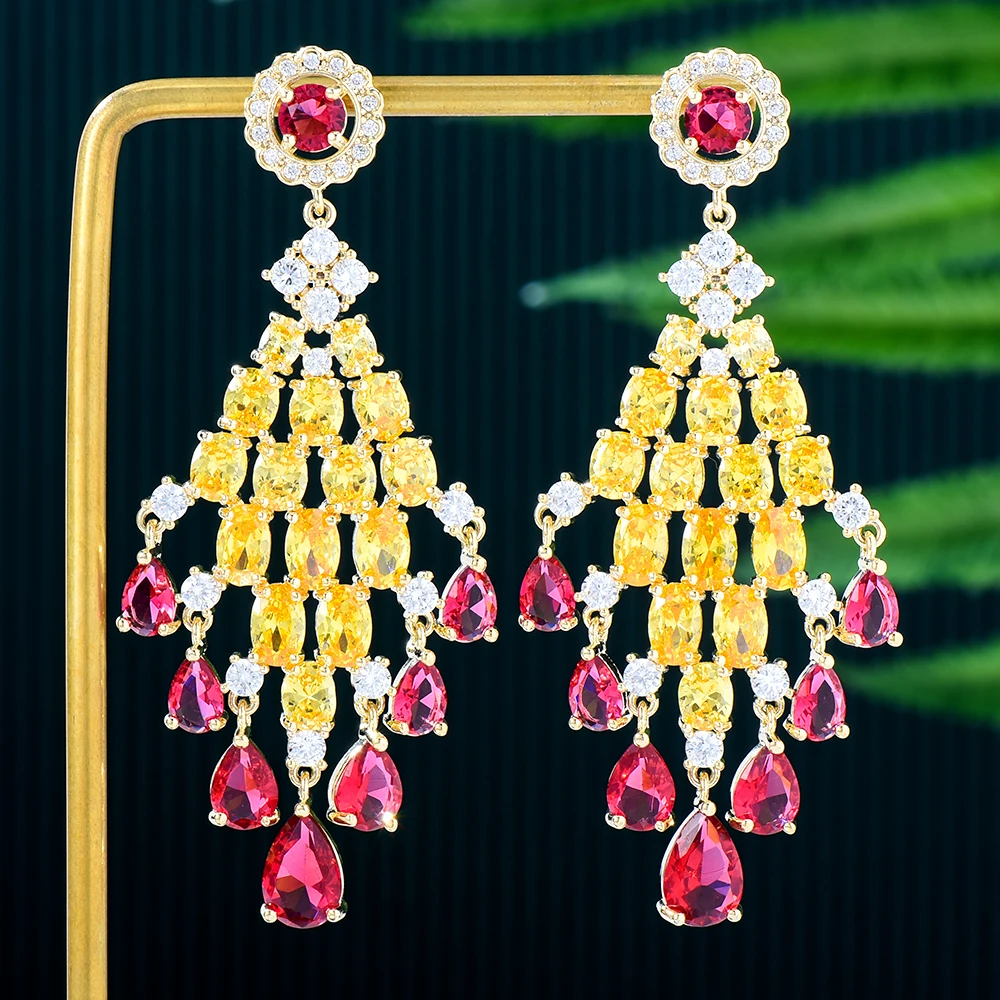 

Missvikki Trendy Summer Original Ins Style Luxury Long Earrings for Women Girl Daily High Quality Dubai Korean Accessories
