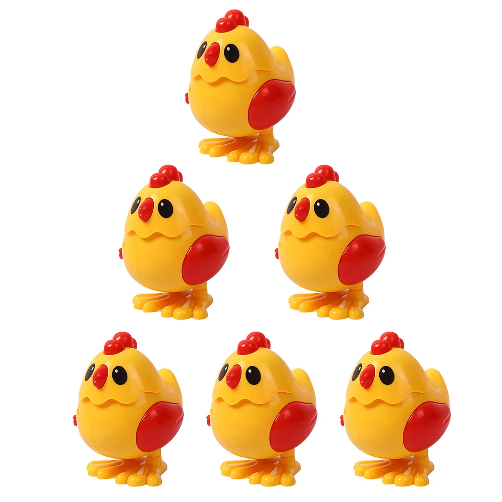 

6pcs Adorable Wind Chicken Toys Children Birthday Gifts(Random Color)