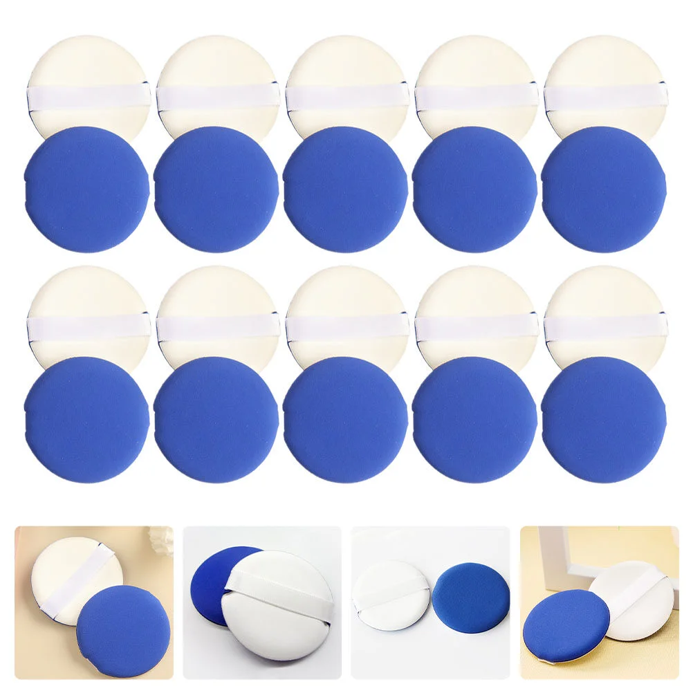 

20 Pcs Air Cushion Puff Make Sponges Face Round Puffs Foundation Hydrophilic Non-latex Facial Powder Women Makeup Miss