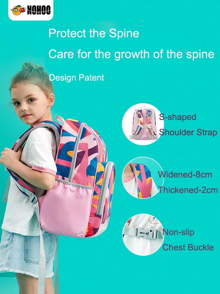Dream Color Student School Backpack Children School Bags Kids Girls Primary Orthopedic Waterproof Book Bag Boys for 6-12 Years