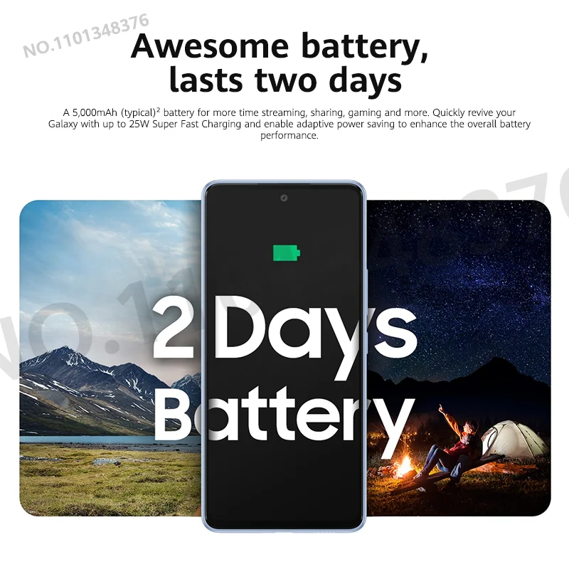 Najtaniej Nowy Smartfon Samsung Galaxy A53 5G Super AMOLED Wyświetlacz Exynos 1280 Octa-core 120Hz Telefon Komórkowy 5000mAh 25W Szybkie ładowanie A536
