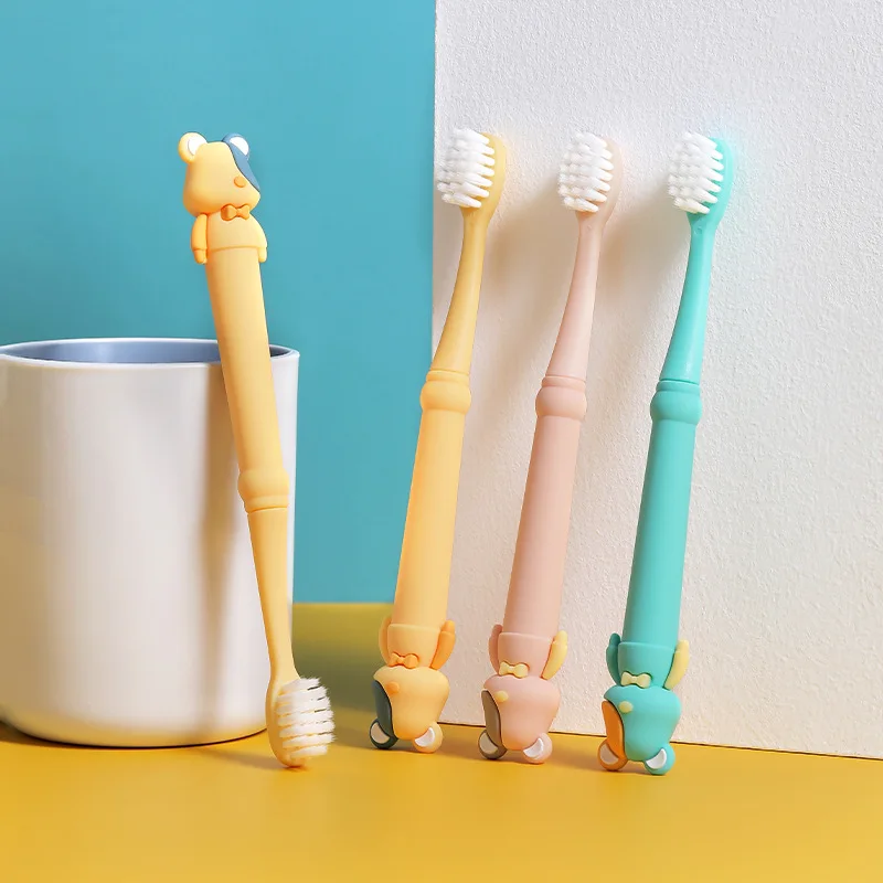 

1pc Baby Cute Soft-bristled Toothbrush Children Teeth Cartoon Bear Training Toothbrushes Kids Tooth Brush Oral Health Care