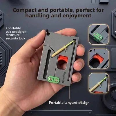 Портативная складная рогатка MagaPivot Card Slingshot EDC: мини-рогатка для кармана, удобная для переноски, инструмент для активного отдыха, игрушка для детских спортивных игр (art.: 3920dc708012d) - 3920dc708012d