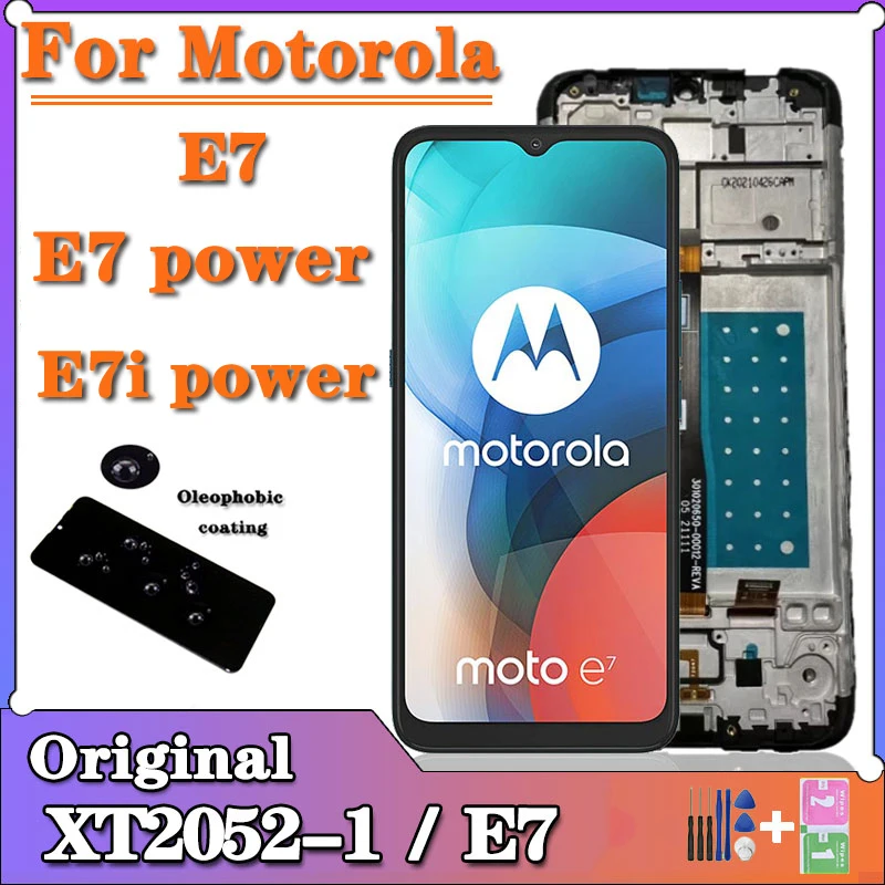 6,5 "Оригинальный ЖК-экран для Motorola Moto E7, ЖК-экран с сенсорным дигитайзером в сборе для Moto E7 Power LCD Diaplsy E7i Power Lcd