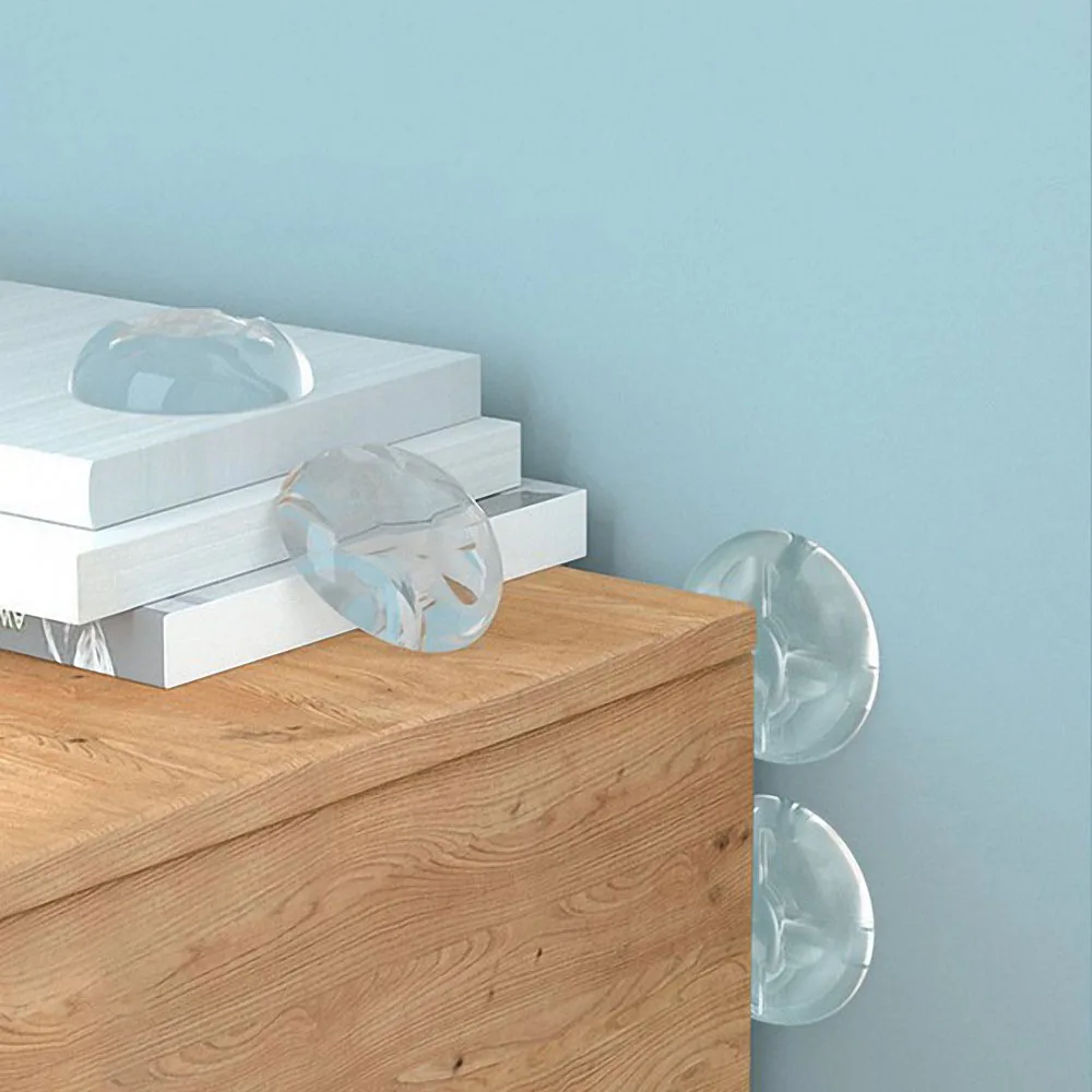 

6Pcs Transparent Mute Door Stopper Wall Protection Safety Shock Door Handle Bumpers Wall Protect Pads Hardware