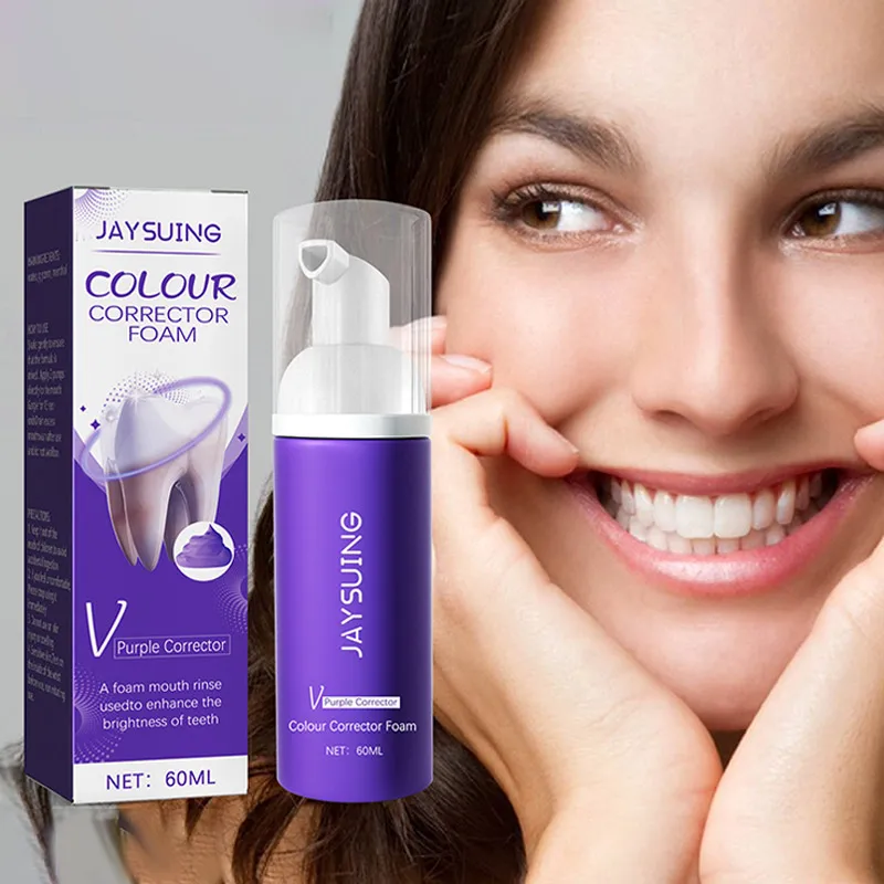 

60ml Jaysuing Toothpaste Mousse Deep Cleansing Fresh Breath Effectively Oral Cleaning Hygiene Remove Yellow Plaque Smoke Stain