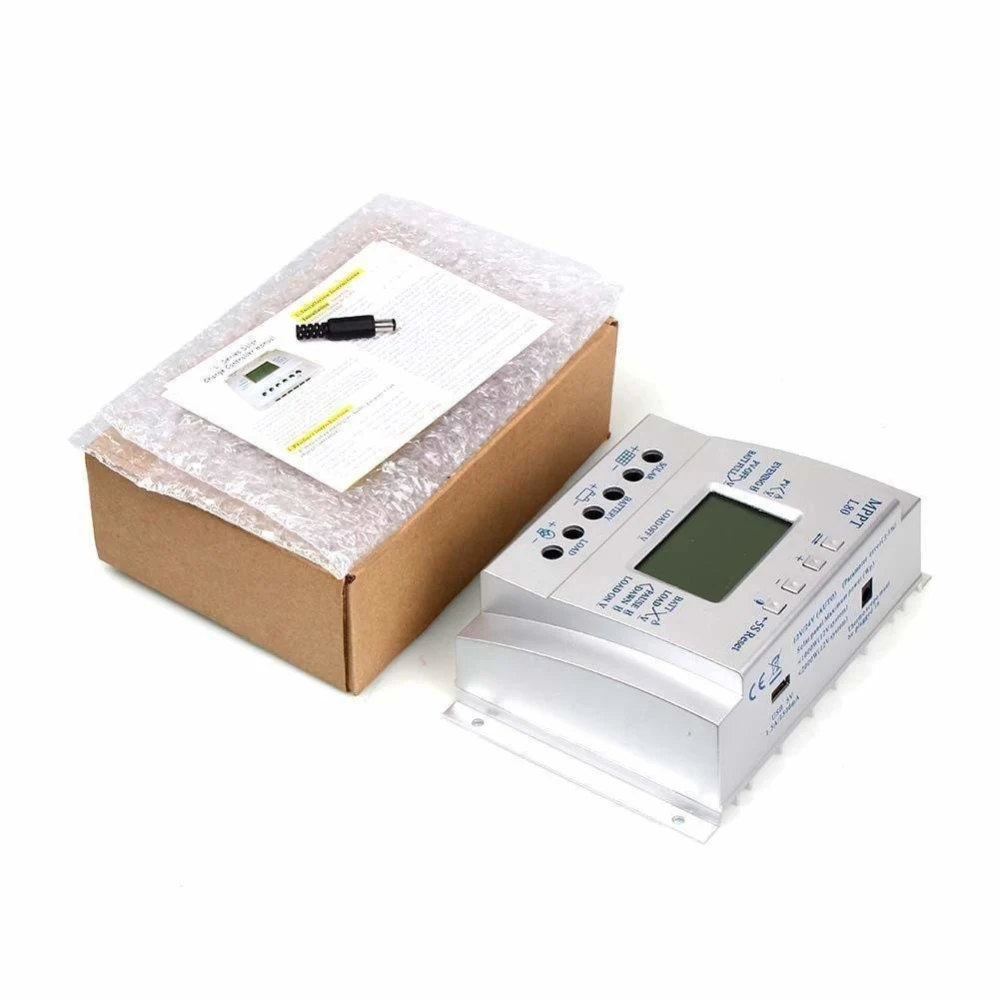 

Solar Controller 12v/24v 1000w/2000w Lcd Screen Display Automatic Temperature Compensation Function Easy Operation Interface
