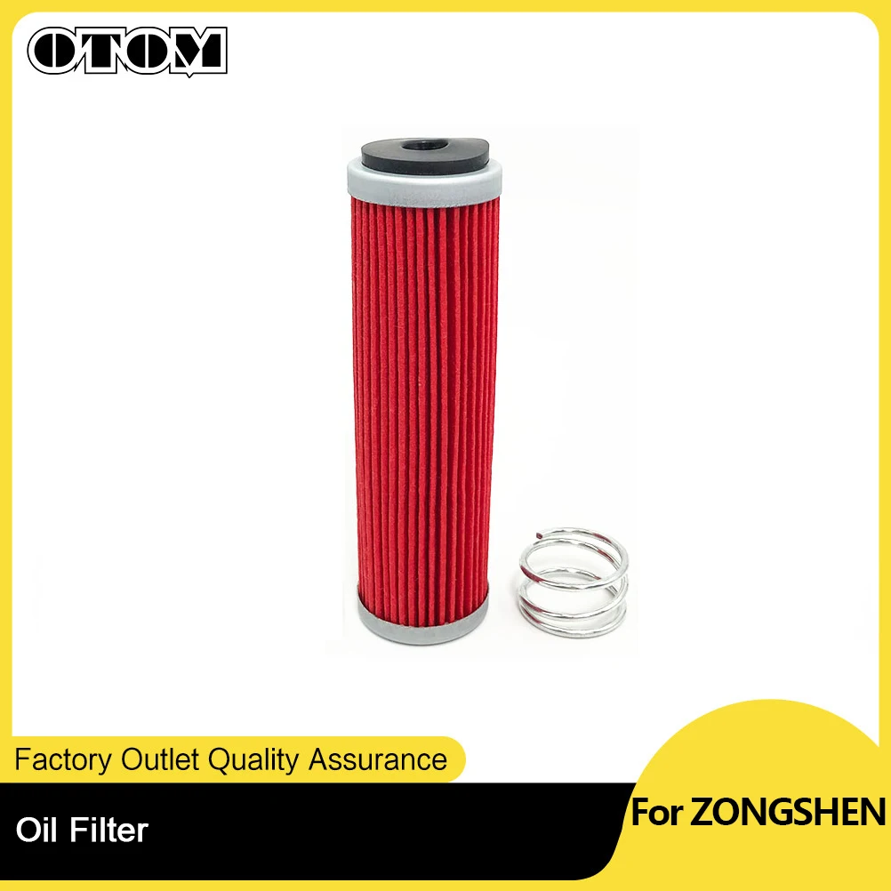 OTOM Motorcycle Engine Oil Filter High Quality Filtration Paper For ZONGSHEN NC250 NC450 Off-Road Motocross Dirt Bike Pit Bikes