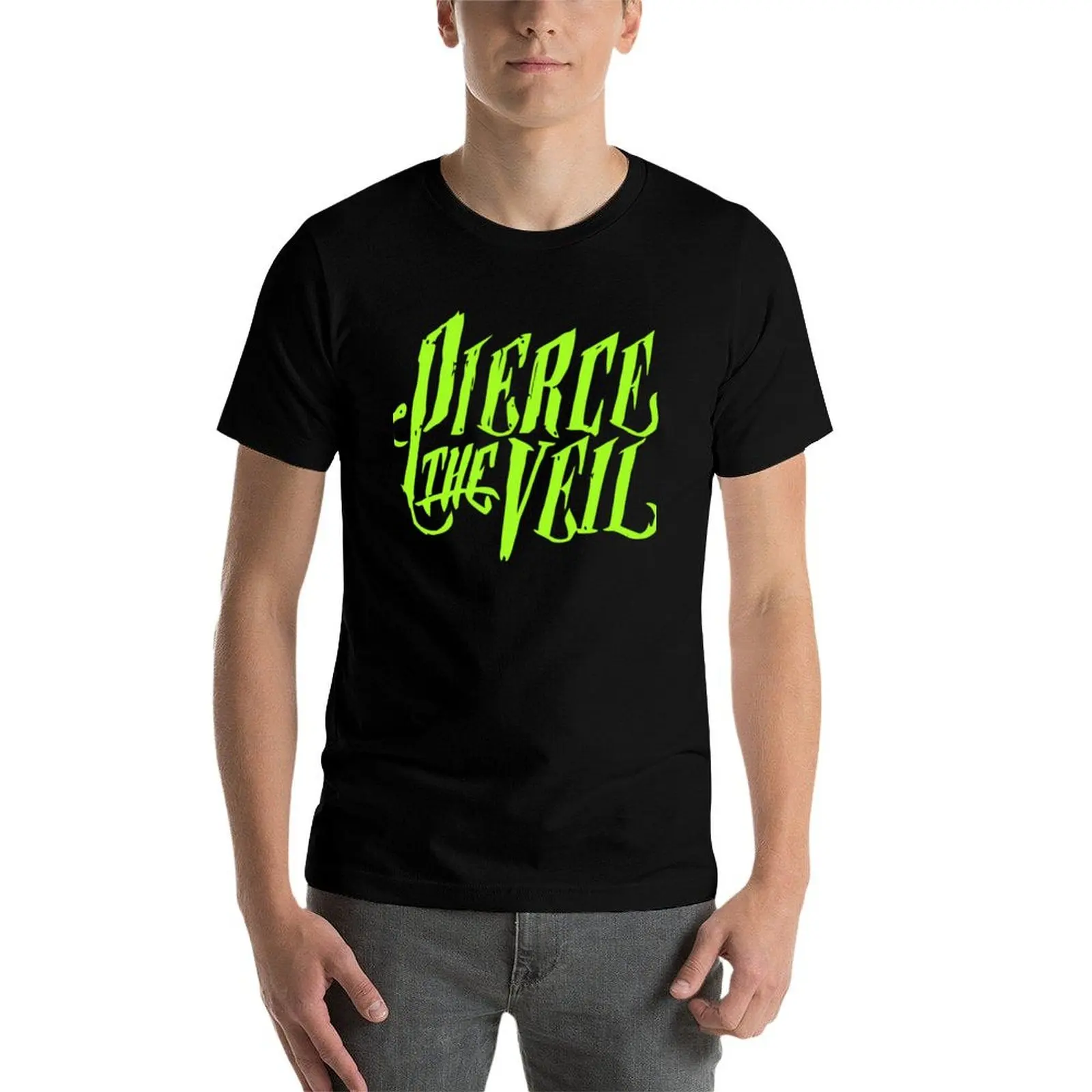 Футболка с логотипом PTV Merch Pierce The Veil Essential большие размеры бутик одежды на день