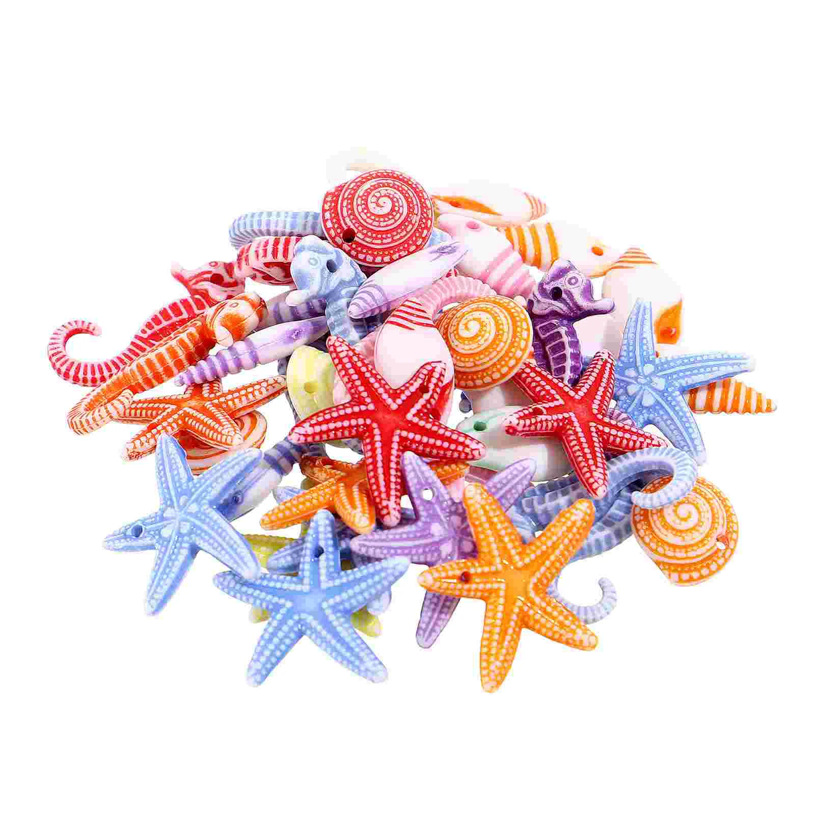 

48 Pcs Tank Micro Landscaping Decor Ocean Animals Decorations Mini Sea Toys Landscape Childrens Ornaments