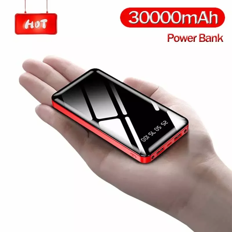 

30000mAh Power Bank Portable Charger External Battery for iPhone USB C Power Bank 30000 mAh Power Bank Poverbank