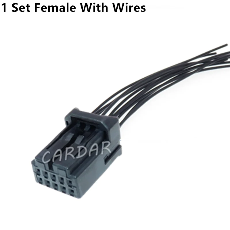 

1 комплект, 10-контактный автомобильный электрический жгут проводов, розетка переменного тока в сборе, автоматический незапечатанный адаптер, автомобильный разъем провода