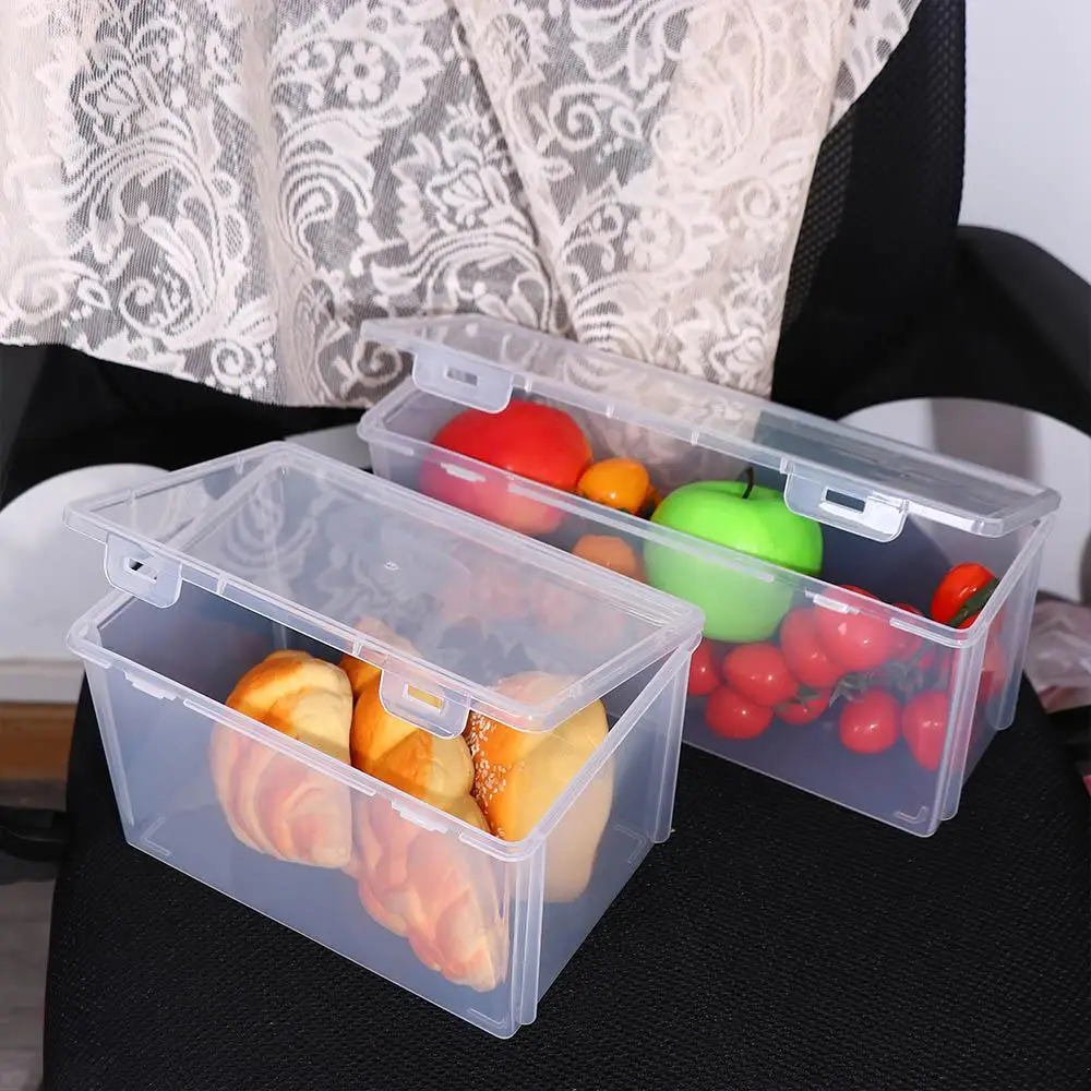 

1Pcs Clear Kitchen Dispenser Airtight Toast For Refrigerator Bread Container Storage Bin Storage Box Bread Box