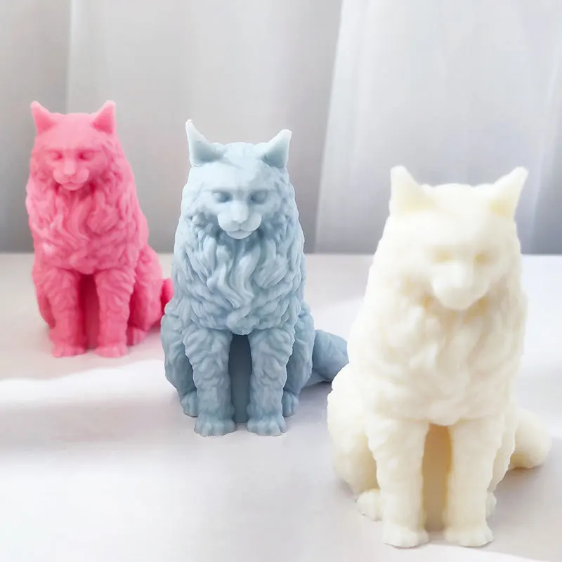 3D Силиконовая Форма Кошки В Стиле Основной Эталон DIY Животного Для Литья Из