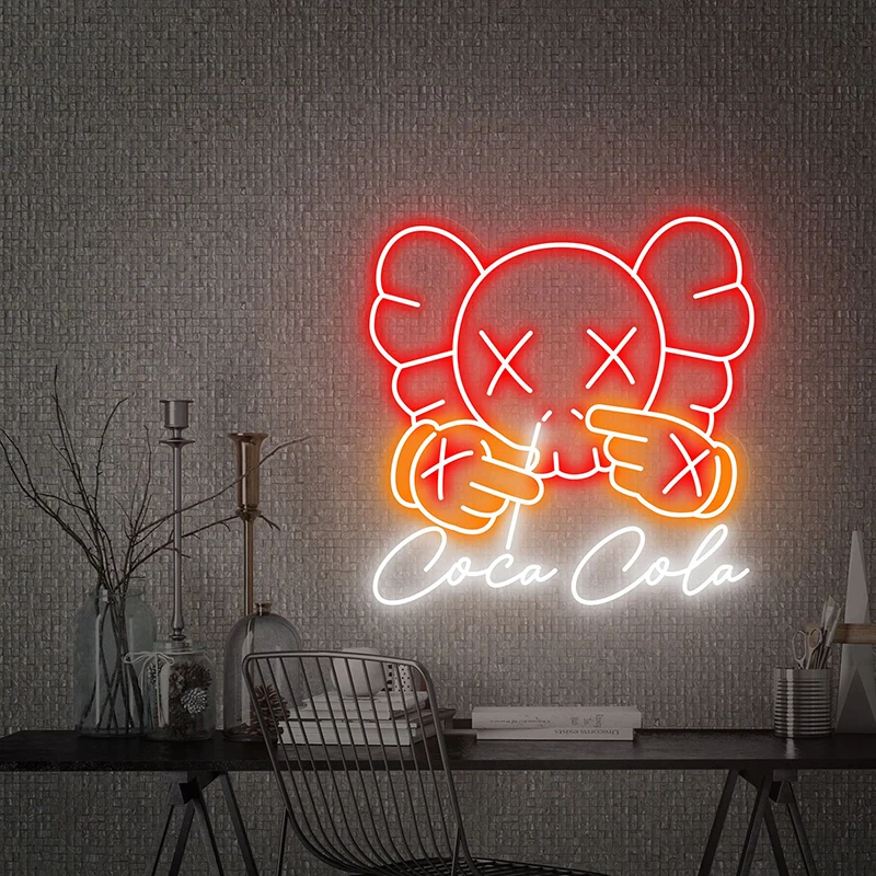 

Neon Signs Custom Anime Wall Art Neon Light Business Logo Led Lights Sign Gaming Room Bedroom Shop Decoration Kawaii Night Lamp