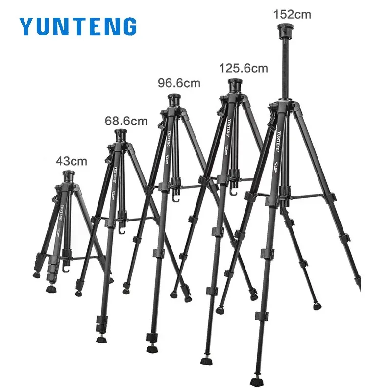 Фото Универсальный штатив YUNTENG VCT-6680 для цифровых камер и мобильных телефонов с шаровой головкой, удлинительной штангой, перекладиной и аксессуарами для фотоламп №4