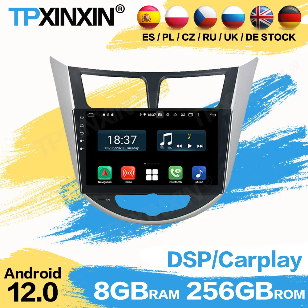 

Car Radio Coche With Bluetooth Android For Hyundai Verna 2011 2012 Navigation Automotive Multimedia Stereo Receiver Head Unit