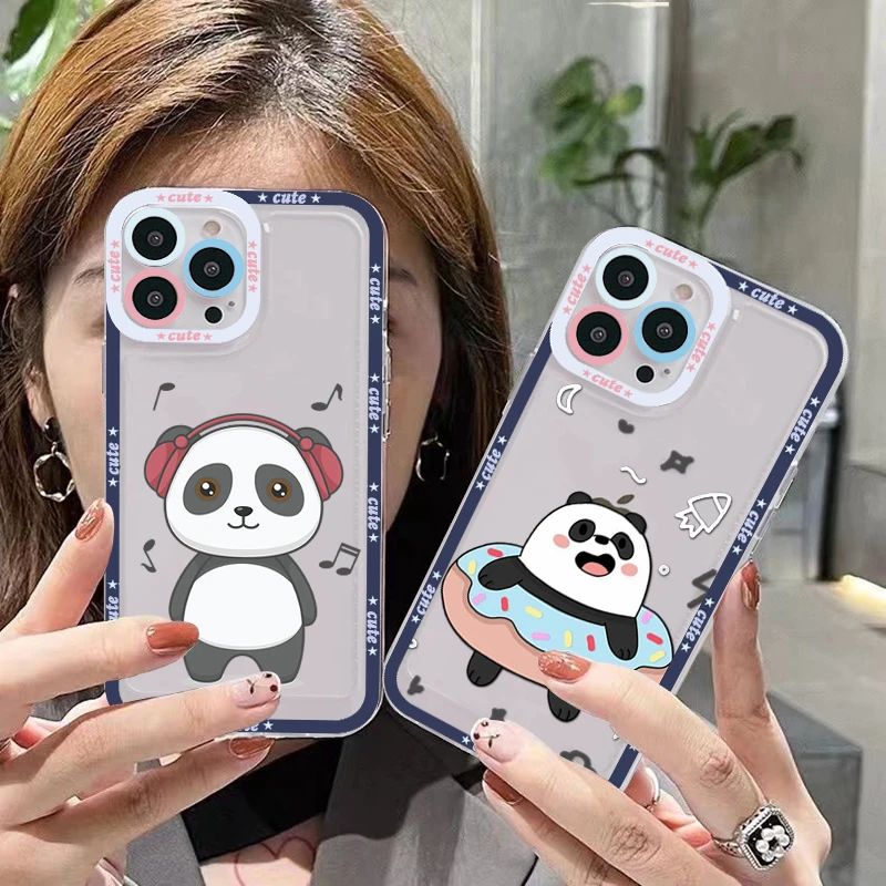

Panda Phone Case for iPhone 11 12 13 Mini Pro Max 14 Pro Max Case shell