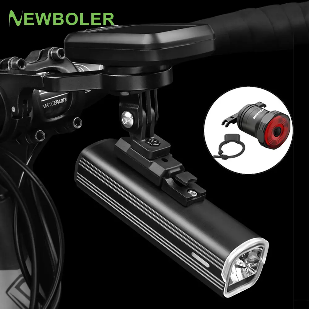 

NEWBOLER велосипедный фонарь непромокаемый USB перезаряжаемый велосипедный передний фонарь 1000LM велосипедная фара светодиодный 4800 мАч фонарик ...