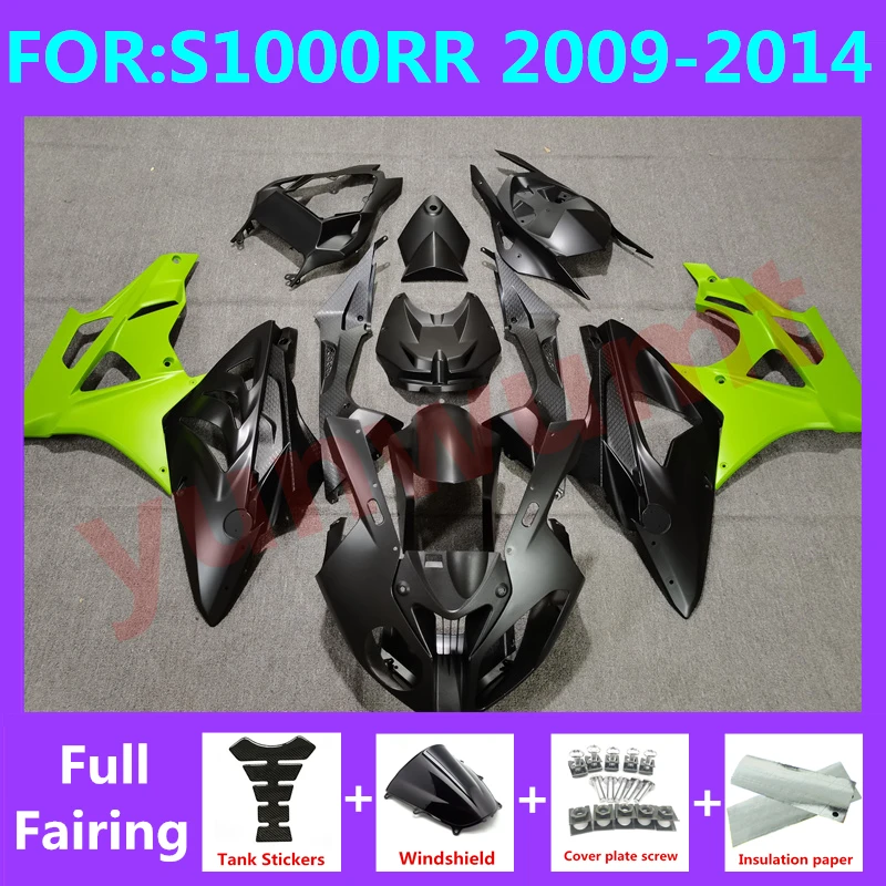 

Новый комплект обтекателей для мотоцикла ABS подходит для S1000RR 09 10 11 2009 2010 S 1000 RR S1000 RR 2011 2012 2013 2014 обтекатель зеленый черный