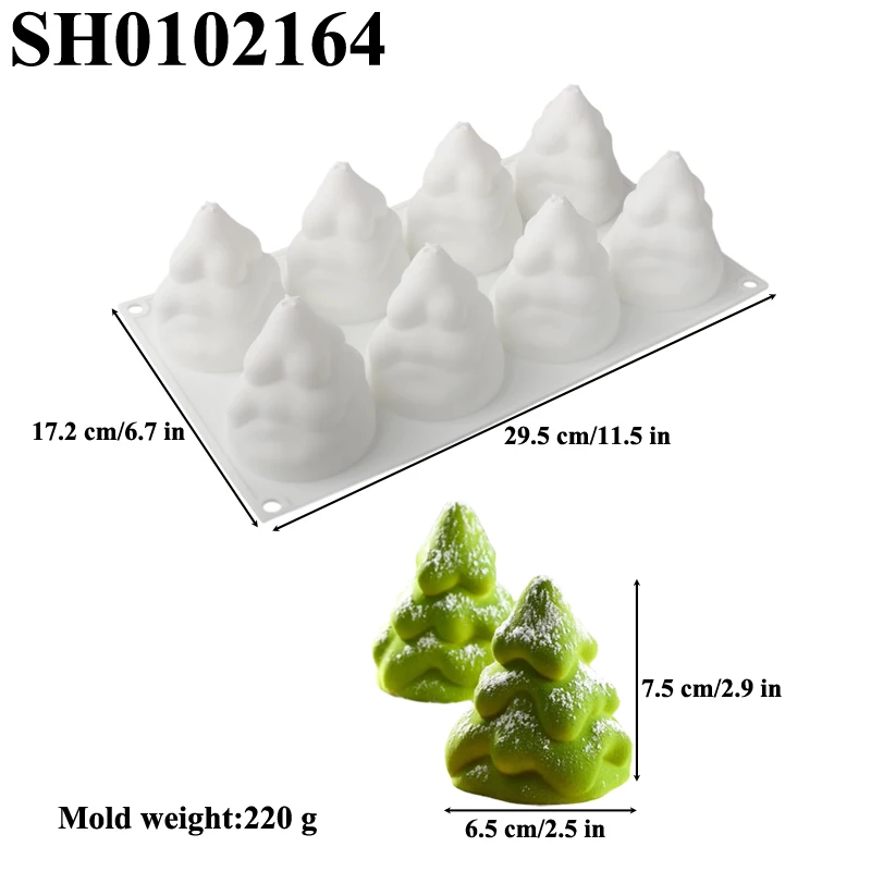 

Рождественская Креативная 3D Силиконовая Форма Для Торта Для Рождественской Елки, Мусса И Тортов