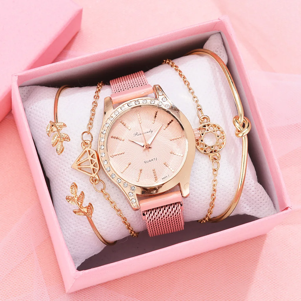 

SMVP Fashion Women Watches Luxury Quartz Ladies Watch Clock Rose Gold Diamond Dial Dress Casual Wristwatch Women Relogio Feminin