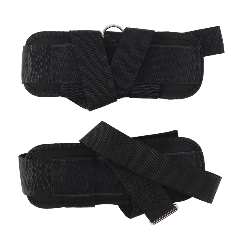 

Top!-Pedal-Type Ankle Fixed Straps Telecopic Nylon Body-Building Foot Support Buckle For Weight Lifting Dumbbel Barbell
