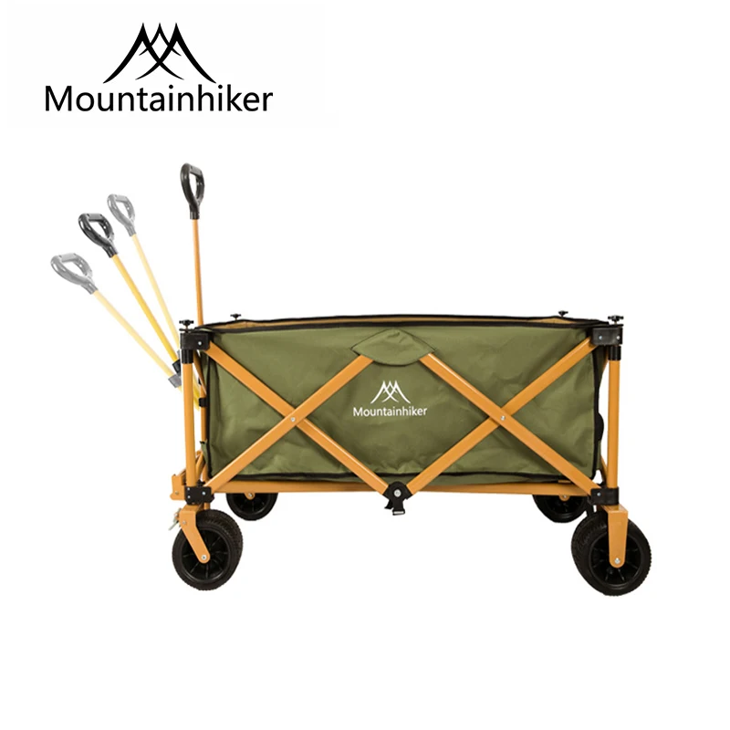 

Mountainhiker Outdoor Portable Camp Cart Foldable Shopping Picnic Luggage Trolley Adjustable Mountain Pulley Pull-Cart