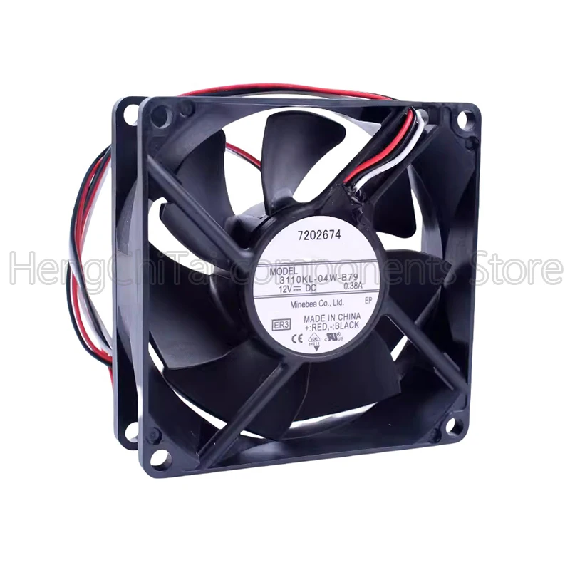 Оригинальный 100% рабочий 3110KL-04W-B79 8025 12V 0.38a охлаждающий вентилятор