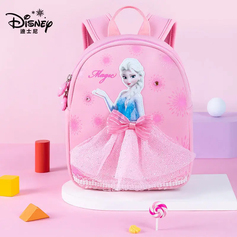 Disney kindergarten schoolbag women's large, medium and small classes girls' schoolbag children's backpack cute cartoon Backpack