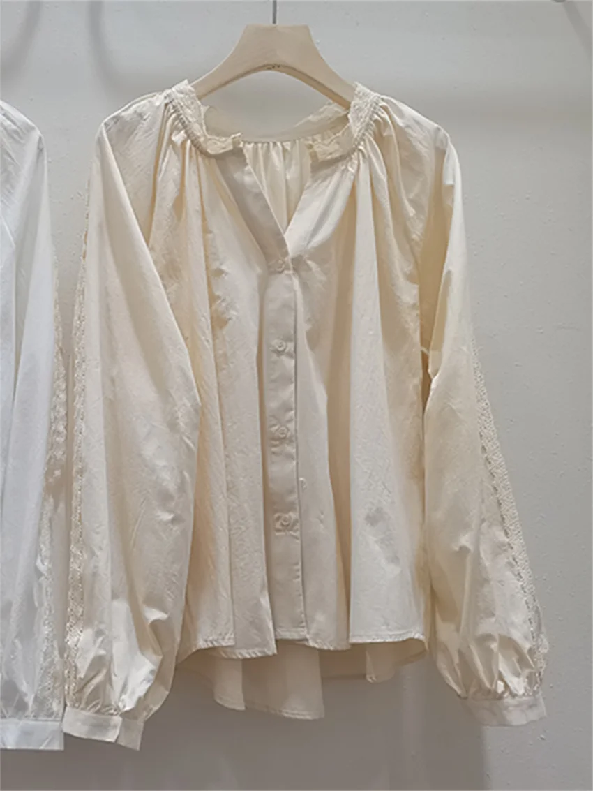 Рубашка Alien Kitty Женская с длинным рукавом элегантная нежная офисная деловая