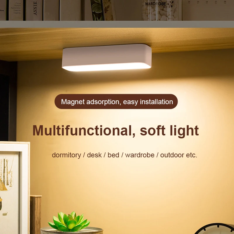 

Desk Lamp Hanging Magnetic LED Table Chargeable Stepless Dimming Cabinet Light Night Light For Closet Wardrobe Dropshipping