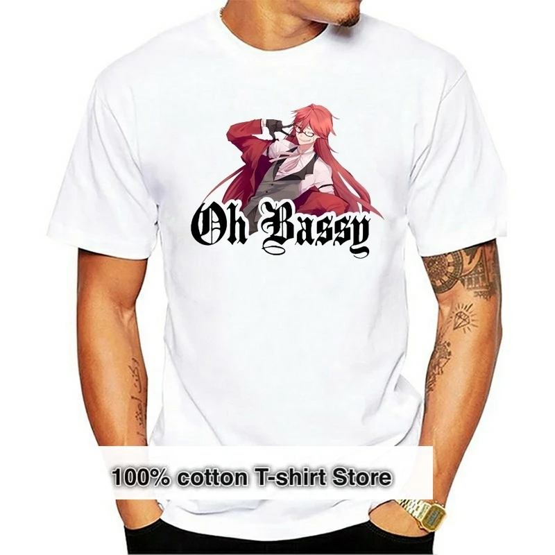 Grell Sutcliff Black Butler T Shirt Custom Short Sleeve Men T Shirt Hiphop Hot Selling 3Xl O-Neck Cotton Funny T Shirts