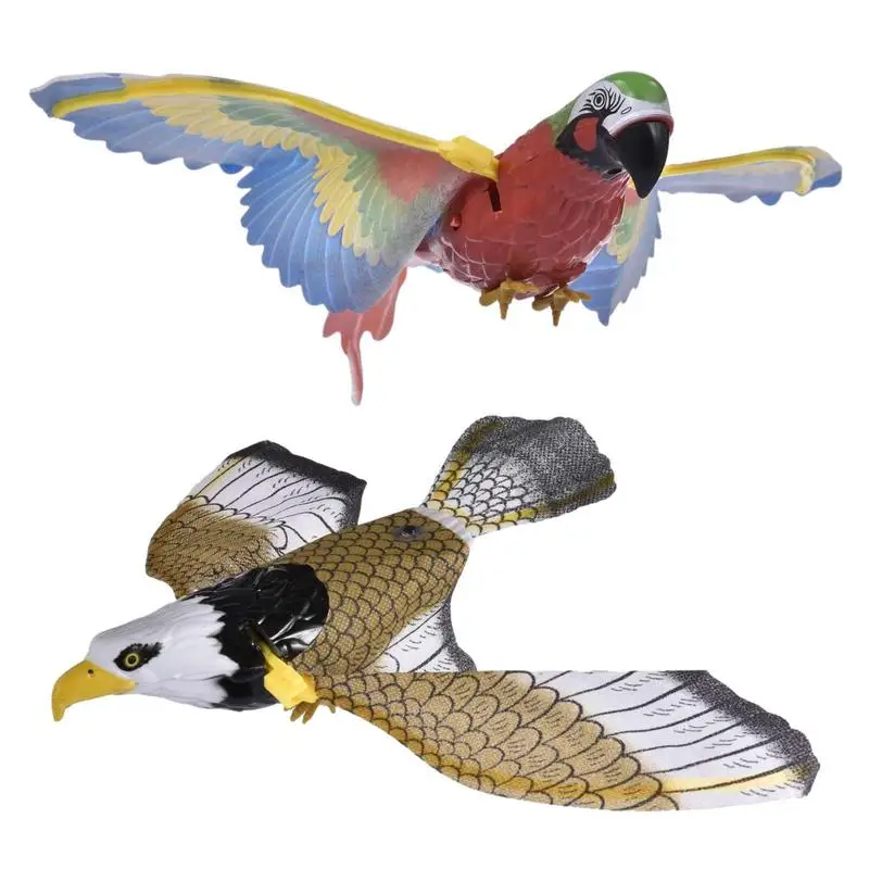 

Electric Bird Toys Simulation Bird Interactive Cat Toys Electric Hanging Eagle Flying Bird Cat Treasuring Rope Kitten For Dogs