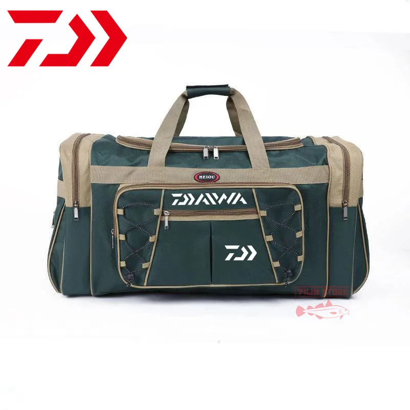 

Daiwa Waterproof Large Capacity Fishing Bags Men Women Hand Luggage Bag Outdoor Bag Sport Bag Travel Hiking Fishing Bag 56-75L