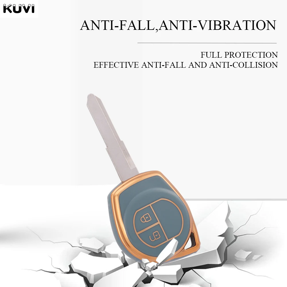 2 кнопки модный ТПУ брелок для ключей с дистанционным управлением чехол Suzuki SX4 Window