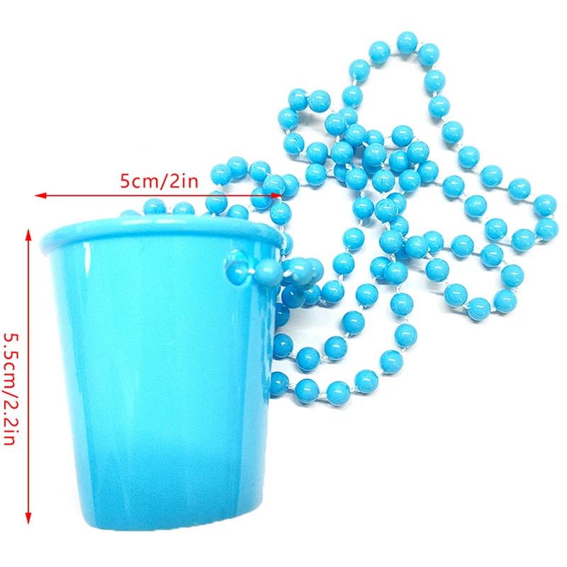 Creative Bead Chain Cups Bachelorette Party Game Props Plastic Hen Night Wedding Party Bead Necklace Wine Glass Bridal Shower images - 6