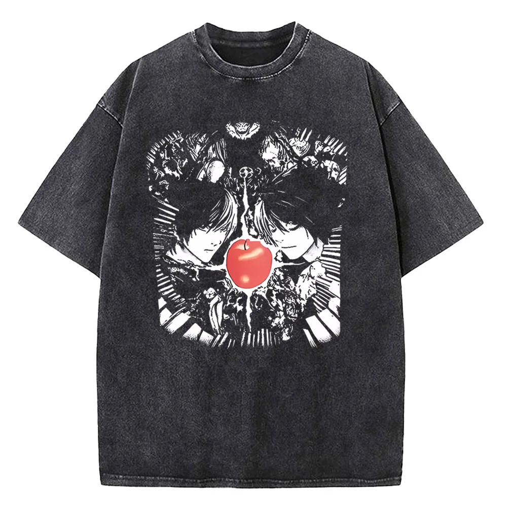 Хлопковые футболки Harajuku Death Note