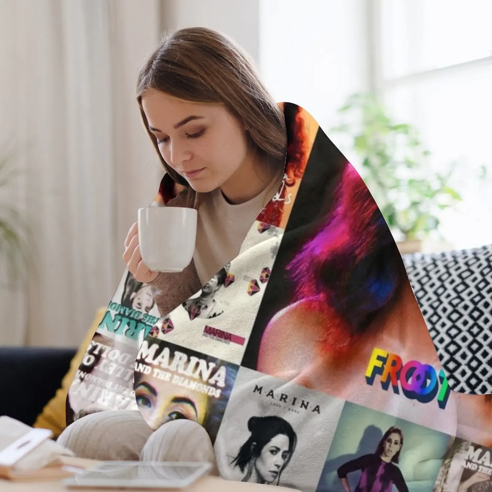 Фланелевое одеяло Marina and the Diamond