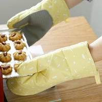 microwave 1 pair glove bbq oven baking hot pot mitts cooking heat resistant kitchen mittens cooking gloves