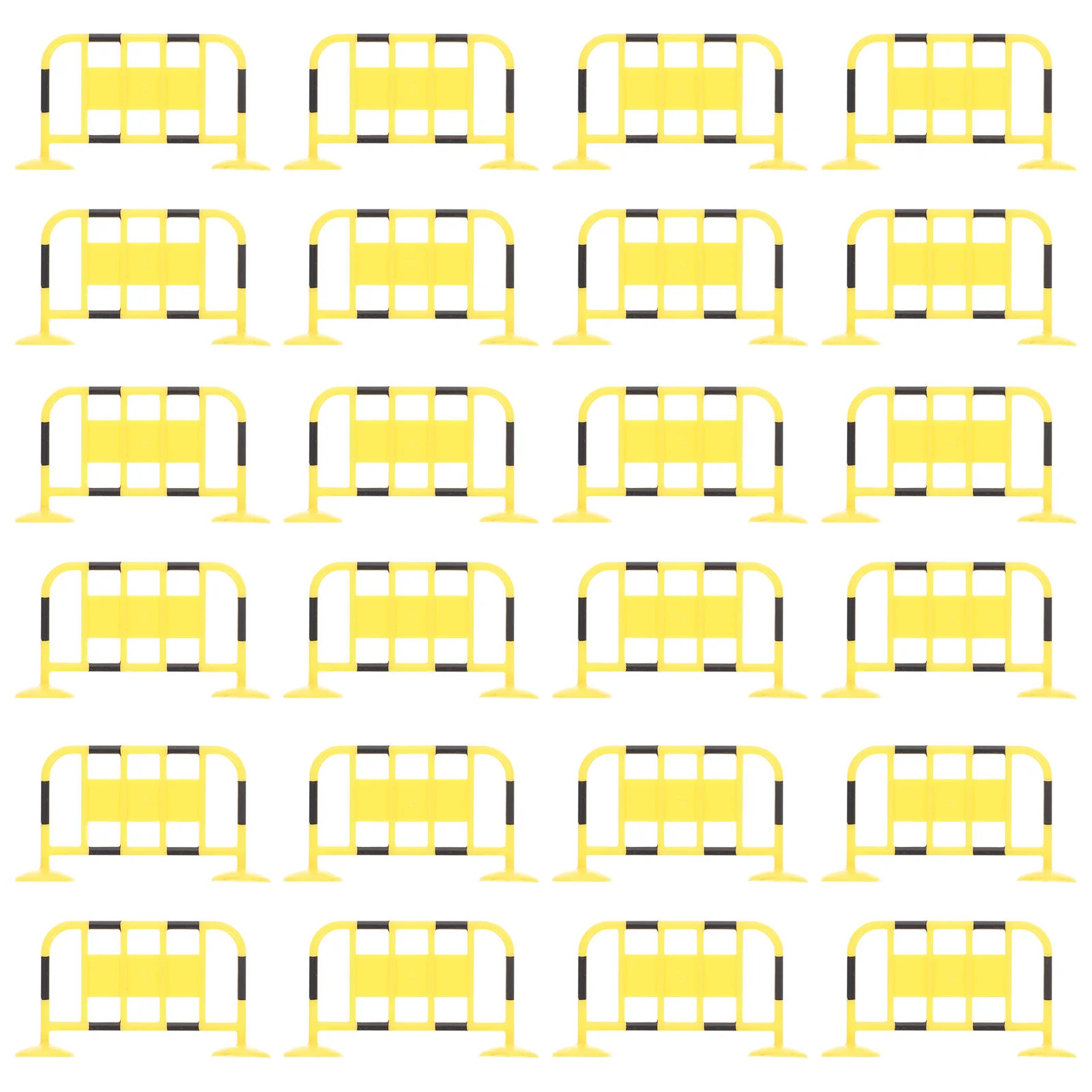 

24 Pcs Street Sign Traffic Barricade Kids Miniature Roadblock Educational Toys Abs Child